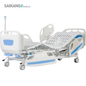 SAIKANG-cama de Hospital médica con ruedas, ajustable, Manual, clínica, 3 funciones, venta al por mayor, <span class=keywords><strong>D3d</strong></span> - Product Image 1