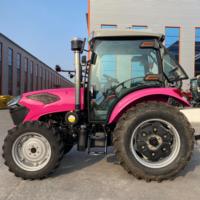 Tracteurs agricoles miniatures de 120 CV et 100 CV à bas prix, mini-tracteurs agricoles avec remorque à vendre