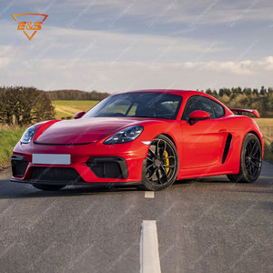 Pare-chocs avant en fibre de carbone + matériau FRP de style <span class=keywords><strong>GT</strong></span>-<span class=keywords><strong>4</strong></span> pour <span class=keywords><strong>Porsche</strong></span> <span class=keywords><strong>718</strong></span>, mise à niveau vers un pare-chocs avant de style GT4 - Product Image 6