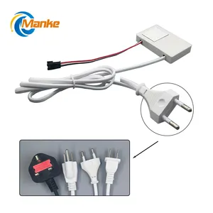 Single Touch 240V 1A12W LED Light Touch Sensor Switch with Stepless Dimming Tricolor for Bathroom Mirror