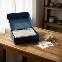 Boîtes d'emballage personnalisées pour costumes et coupe-vent, imprimées avec logo en feuille d'or, boîtes d'expédition et d'emballage pour vêtements