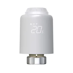 Msthermic Kid khóa sàn sưởi ấm máy điều nhiệt pin thấp báo động IP20 wifi Bộ phận thông minh TRV nhiệt đầu