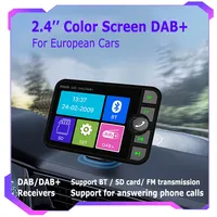 2.4 pouces couleur LCD DAB/DAB + récepteur radio compatible lecteur MP3 FM diffusion de Signal numérique de voiture pour les voitures européennes