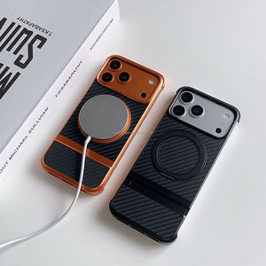Funda de Lujo para Teléfono con Anillo Magnético Giratorio 360°, Antigolpes, de Metal <span class=keywords><strong>y</strong></span> <span class=keywords><strong>Fibra</strong></span> de Carbono para iPhone 17 Pro Max, para Hombre <span class=keywords><strong>y</strong></span> Mujer - Product Image 4