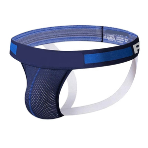 CELINNE Cross-border Jock Strap Men Brief Transparent Solid Color Briefs Mens Underwear I in Jock Straps - Product Image 1