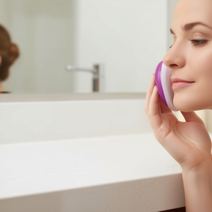 Brosse nettoyante pour le visage en silicone Myrva, vibrante, à piles, pour usage domestique - Product Image 2