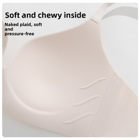 Soutien-gorge push-up sans couture à armatures pour femme, en maille unie, à couvrance totale, avec bretelles réglables, en nylon, polyamide et élasthanne, toutes saisons