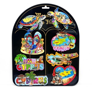 Imanes de Madera MDF con Impresión Personalizada de Dos Capas con la Imagen de las Ciudades de Paphos, Limassol y <span class=keywords><strong>Nicosia</strong></span>, Chipre, Recuerdo Turístico, Regalo, Decoración del Hogar - Product Image 2