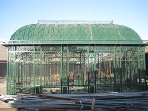 Gran jardín al aire libre casa verde antiguo personalizado Metal acero ornamental verde hierro forjado Gazebo para <span class=keywords><strong>la</strong></span> venta - Product Image 5