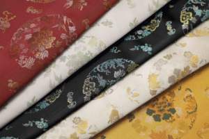 Kilau mewah 100% kain Satin poliester 150d benang hitung bernapas tekstil pengantin untuk gaun pernikahan gaun malam bagasi - Product Image 6