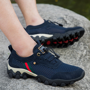 รองเท้าตาข่ายระบายอากาศแบบลำลองสำหรับผู้ชาย, รองเท้าตาข่ายระบายอากาศได้ดีรองเท้าเดินป่ากลางแจ้งเล่นกีฬาปีนเขาฤดูร้อน - Product Image 2