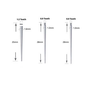 Venta al por mayor de fábrica: Joyería delicada, aretes de titanio ASTM F136 con rosca externa, <span class=keywords><strong>piercing</strong></span> de lengua, agujas de tracción médica. - Product Image 2