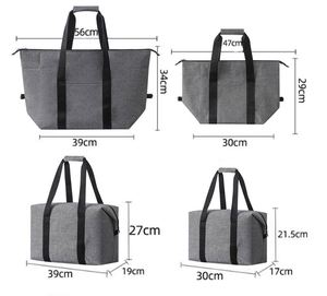 <b>Large</b> Canvas Tote <b>Extra</b> Big Shopping Beach Totes Bags Reusable Largest Grocery Plain Solid Bag Promotion Gift - Product Image 2