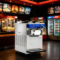 Machine à glace molle de table U88 30L/H |   Machine à glaces commerciale silencieuse à agitation Maglev 3 saveurs pour bar discret