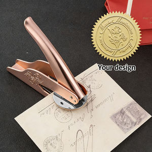<span class=keywords><strong>Sello</strong></span> de Grabado en Metal Personalizado, Diseño Personalizado para Libros, Sobres, Servilletas, Manualidades en Papel, Herramienta de Prensado Elegante - Product Image 2