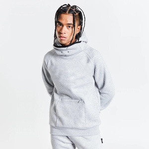 Sweat à capuche personnalisé OEM avec impression unie, cagoule polaire, sweats à capuche masqués pour hommes - Product Image 4
