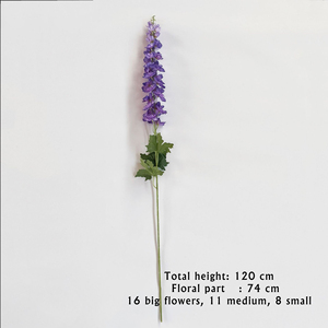 PT-LS003 all'ingrosso di alta qualità fiori reali di tocco artificiale Delphinium venditori caldi di Poisonweed artificiale Larkspur - Product Image 3