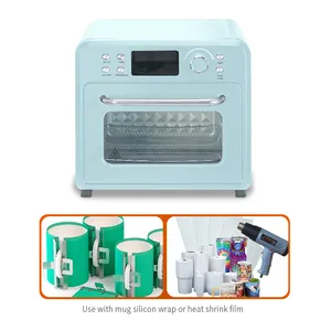 Multifunctional Metal Sublimation Oven Mugs Manual Electric Hydraulic Flatbed Heat Transfer Sublimation Printer Combination Use