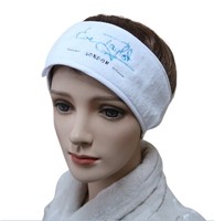 Headband Spa Mikrofiber Plush Warna Pink Fuchsia 60X13CM Unisex untuk Perawatan