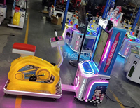 Bicicleta de Juguete de Plástico y Metal para Niños, Máquina de Juegos Deportivos, Equipo de Entretenimiento Interior, Simulador de Bicicleta para Niños que Funciona con Monedas