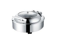 Réchauffeur d'aliments en acier inoxydable facile à nettoyer Présentoir pour buffet de restaurant