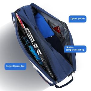 Funda para Raquetas de Bádminton o Tenis, Simple o Doble, Paquete de 3, Gran Capacidad, Lona Impermeable, Portátil, Gruesa - Product Image 3