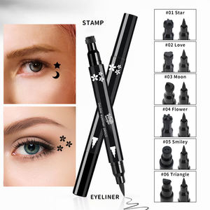 Pabrik grosir kosmetik merek sendiri Gel pena <span class=keywords><strong>Eyeliner</strong></span> Vegetarian hitam cair tahan air <span class=keywords><strong>Eyeliner</strong></span> pena stempel - Product Image 2