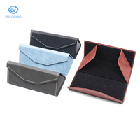 Étui à lunettes pliable fait main, très vendu, doublure en tissu doux, anti-rayures, portable, fin et léger, boîte de rangement pour lunettes de soleil
