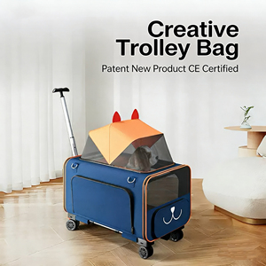 Genişletilebilir Evcil Hayvan Taşıma Arabası, Geniş Havalandırma Ağlı, Köpekler ve Kediler için Katlanabilir Seyahat Arabası - Product Image 5