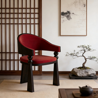 Chaise de salle à manger de luxe, design moderne, structure en bois massif, chaise d'appoint rembourrée en velours pour villa et manoir, mobilier d'exception