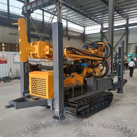 Machine à Diesel KY Petite Machinerie de Construction 100m 180m 200m Rig de Forage de Puits d'Eau DTH à Vendre