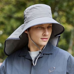 Chapeau de soleil anti-ultraviolet pour homme, coupe-vent, pour la randonnée en montagne et la pêche - Product Image 5