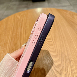 เคสโทรศัพท์มือถือแบบแม่เหล็กหนังสัมผัสนุ่มลายเพชรสำหรับสาวๆ สำหรับ iPhone 14 15 16 17 Pro Air, สำหรับ iPhone 18 เคสโทรศัพท์แบบกลิตเตอร์สุดฮิต - Product Image 3