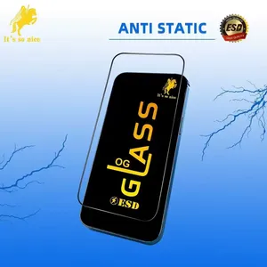 Venta al por mayor 9h 2.5D OG Protector de pantalla de vidrio para Samsung para <span class=keywords><strong>iPhone</strong></span> 15 14 13 12 16 Pro Max Og Protector de pantalla de vidrio templado - Product Image 5