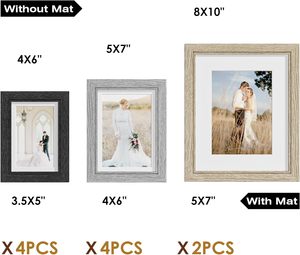 Picture <strong>Frames</strong> Collage Wall Decor <strong>Gallery</strong> Wall <strong>Frame</strong> <strong>Set</strong> for Wall or Tabletop Display - Product Image 3