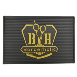 เสื่อปูรองตัดผมเป็นมิตรกับสิ่งแวดล้อมเสื่อพีวีซีนุ่มใช้ตัดขนได้2023ออกแบบโลโก้ได้ตามที่ต้องการ - Product Image 4