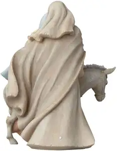 Polyresin/ Resin figurine Holy Family mit Donkey Stone Resin Figurine, 9.45 zoll