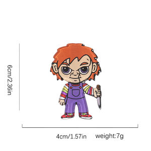 Pinces à cheveux personnalisées d'<span class=keywords><strong>Halloween</strong></span> pinces à cheveux de personnage d'horreur de dessin animé pinces à cheveux de fête pour femmes vente en gros - Product Image 2