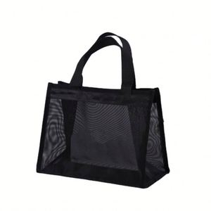 Reusable Nylon Wire <b>Beach</b> Grocery Mesh Cloth Shoulder Tote <b>Bag</b> for Shopping - Product Image 4