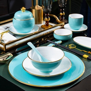 Juego de Vajilla Jingdezhen, Estilo Chino, Color Blanco, para Hotel, Regalo, Estilo Nórdico, Phnom Penh, Plato para Cena, Vajilla para el Hogar - Product Image 3