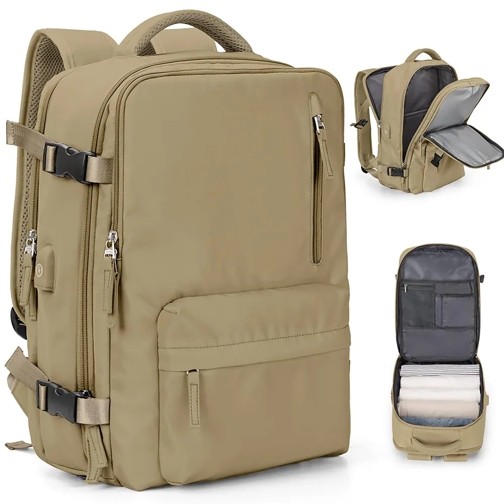 Custom Outdoor Travel Bag Design Business Travels Backpack Men With USB Charging Port