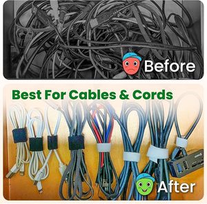 2.5CM échantillon gratuit en gros OEM combiné crochet et boucle dans le même côté 100% Nylon crochet boucle sangle ruban de fixation - Product Image 4