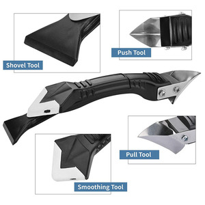 Kittgereedschap 28-delige Roestvrijstalen Kitmondstuk Applicator <span class=keywords><strong>3</strong></span>-In-<span class=keywords><strong>1</strong></span> Schraper Kit Verwijdering Siliconen Schraper Gereedschapsset - Product Image 4