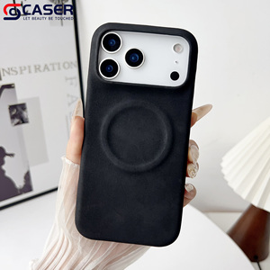 Tinh vi cảm thấy mới độc quyền kinh doanh bìa cho 15 16 Pro/pomax cao cấp da cừu vải từ trường hợp điện thoại cho iphone17pro - Product Image 4