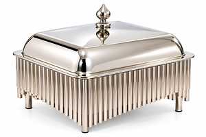 Ensemble de réchauds de buffet en acier inoxydable pour service de traiteur professionnel avec bac à nourriture - Product Image 5