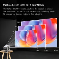 Projecteur portable mini Javoda R2 Android 9 4K 350 lumens avec lentille en verre multicouche pour cinéma maison