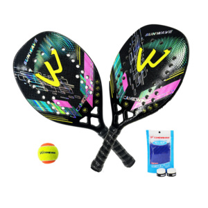 Raquette de Tennis pour meilleur partenaire <span class=keywords><strong>2023</strong></span> grandes ventes raquette de Tennis de plage en fibre de carbone et de verre avec housse de sac de protection visage doux nouveau - Product Image 2