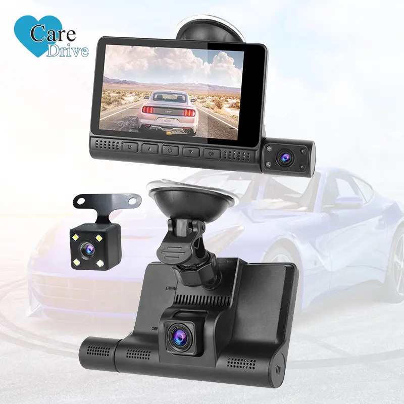 كاميرا سيارة CareDrive 4K واي فاي 4K Dvr أمامية وخلفية بعدسات مزدوجة كاميرا Sony Gps Dash Camera 4K Dash Cam