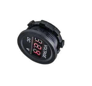 Voltmètre numérique 12V/24V avec écran LCD couleur, jauge de température de l'eau électronique 2-en-1 pour voiture, camion, véhicule, outils - Product Image 1