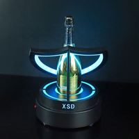 Bar Discothèque Liqueur Promotion Métal Acrylique Dom P Champagne Vodka Bouteille Service Glorifier VIP Led Bouteille Présentateur